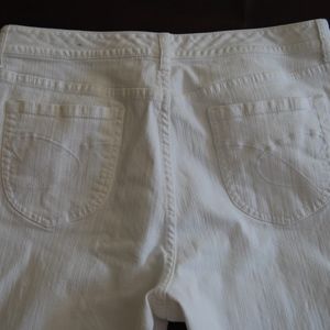 Chico's white denim jeans